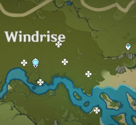 Photo of Windwheel Aster locations near the Satue of the Seven at Windrise
