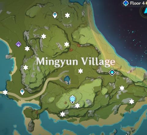 Map of Geoculus Locations in Mingyun Village 2