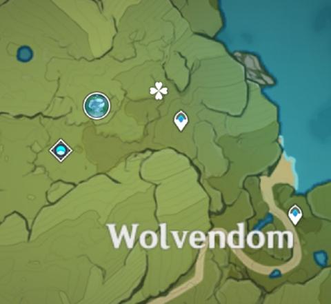 Map of Dandelion Seed location near Wolvendom