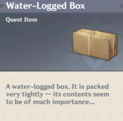 water logged box