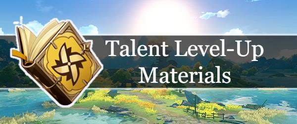 Talent level up material guide