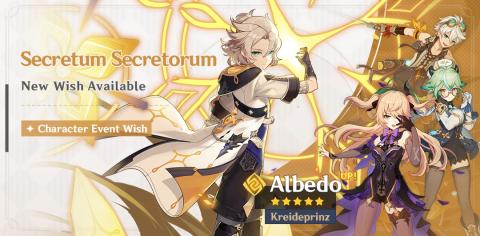 albedo character banner