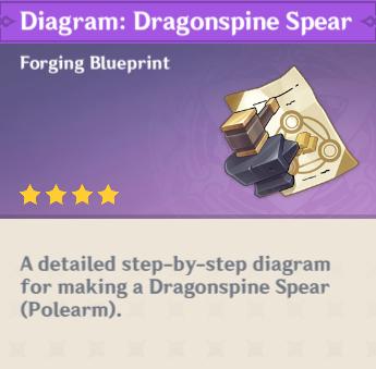 dragonspine spear blueprint