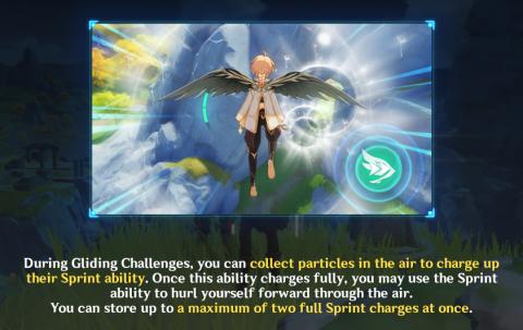 gliding challenge orbs to speed boost