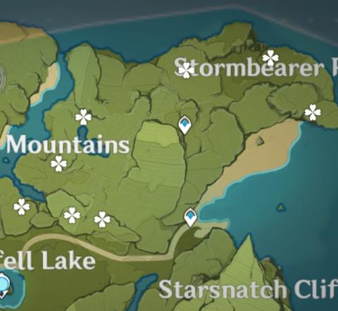 Map of Valberry locations near Stormbearer Mountains 2
