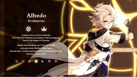 albedo english character image